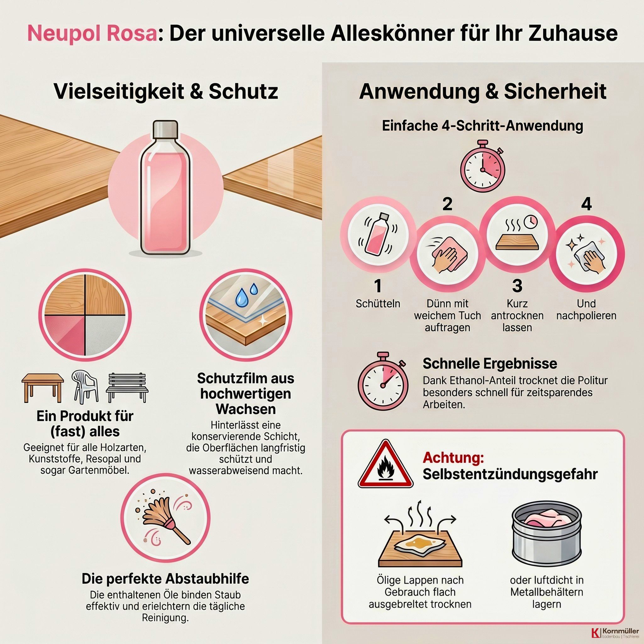 Neupol Rosa 3 Neupol Rosa - Infografik von Kornmueller-Konzept