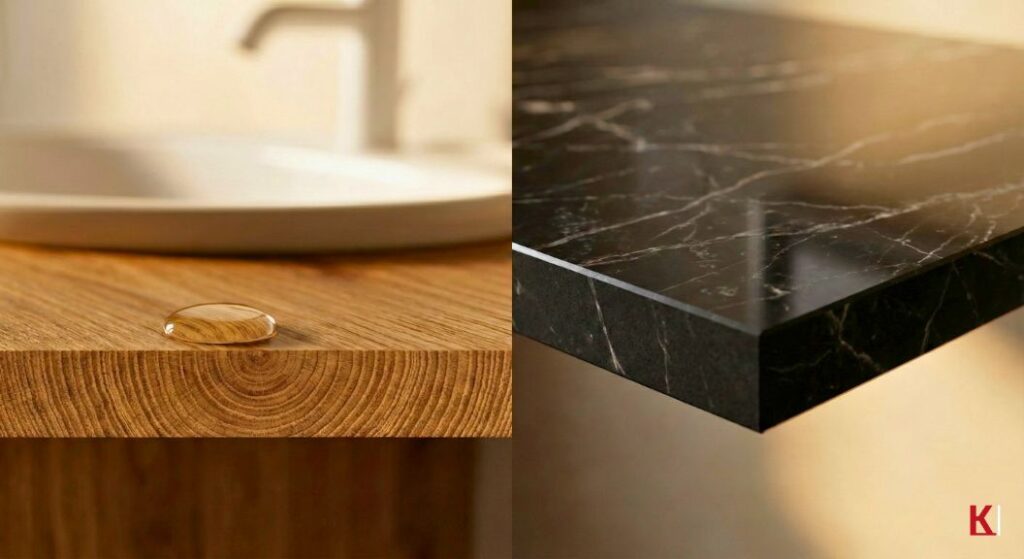 Holz im Bad oder Badezimmer