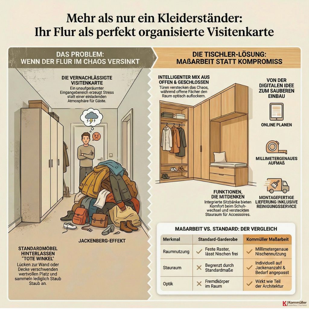 Die Garderobe - Eine Infografik